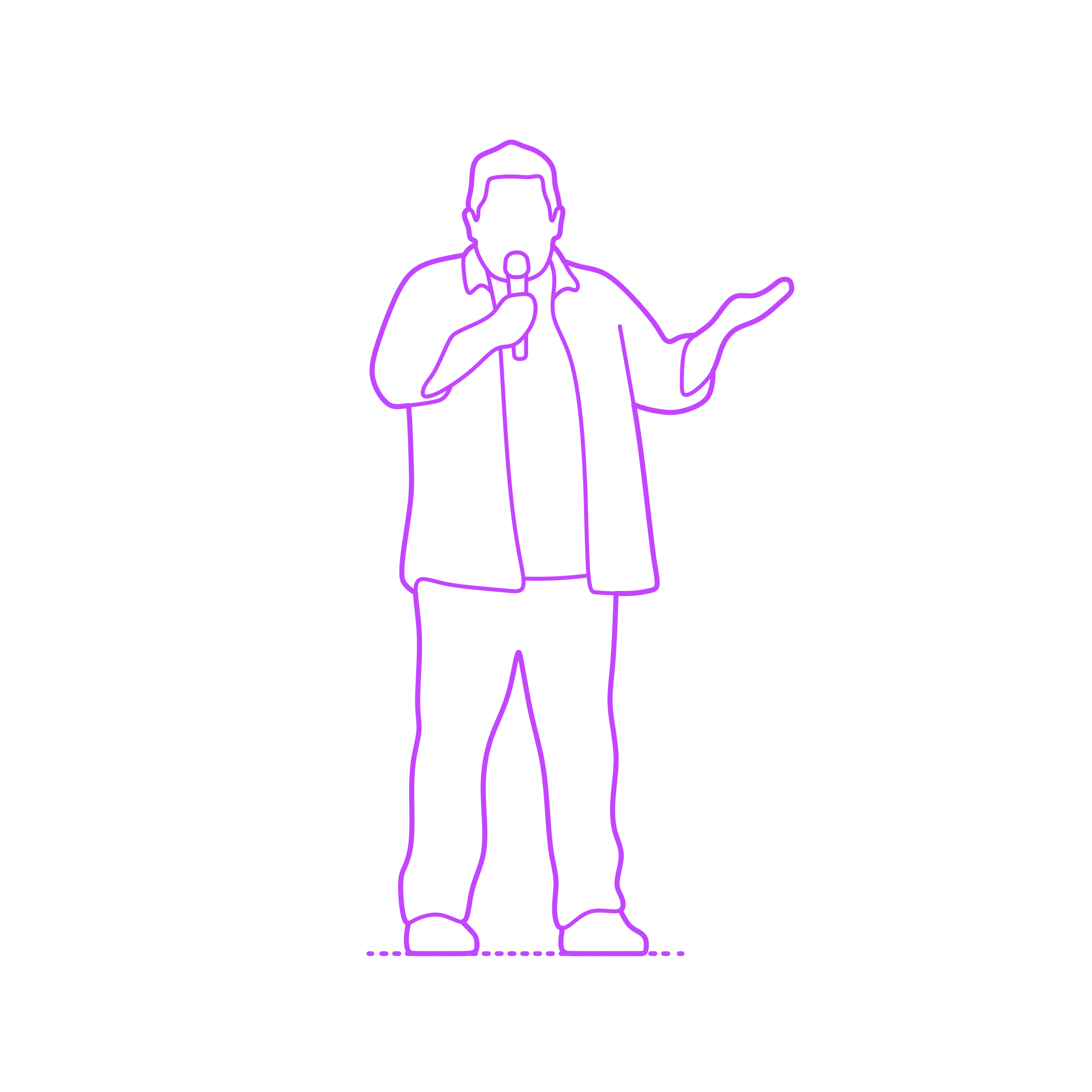 Pop Culture Comedians Patton Oswalt Outline Icon Svg Set Free Vectors